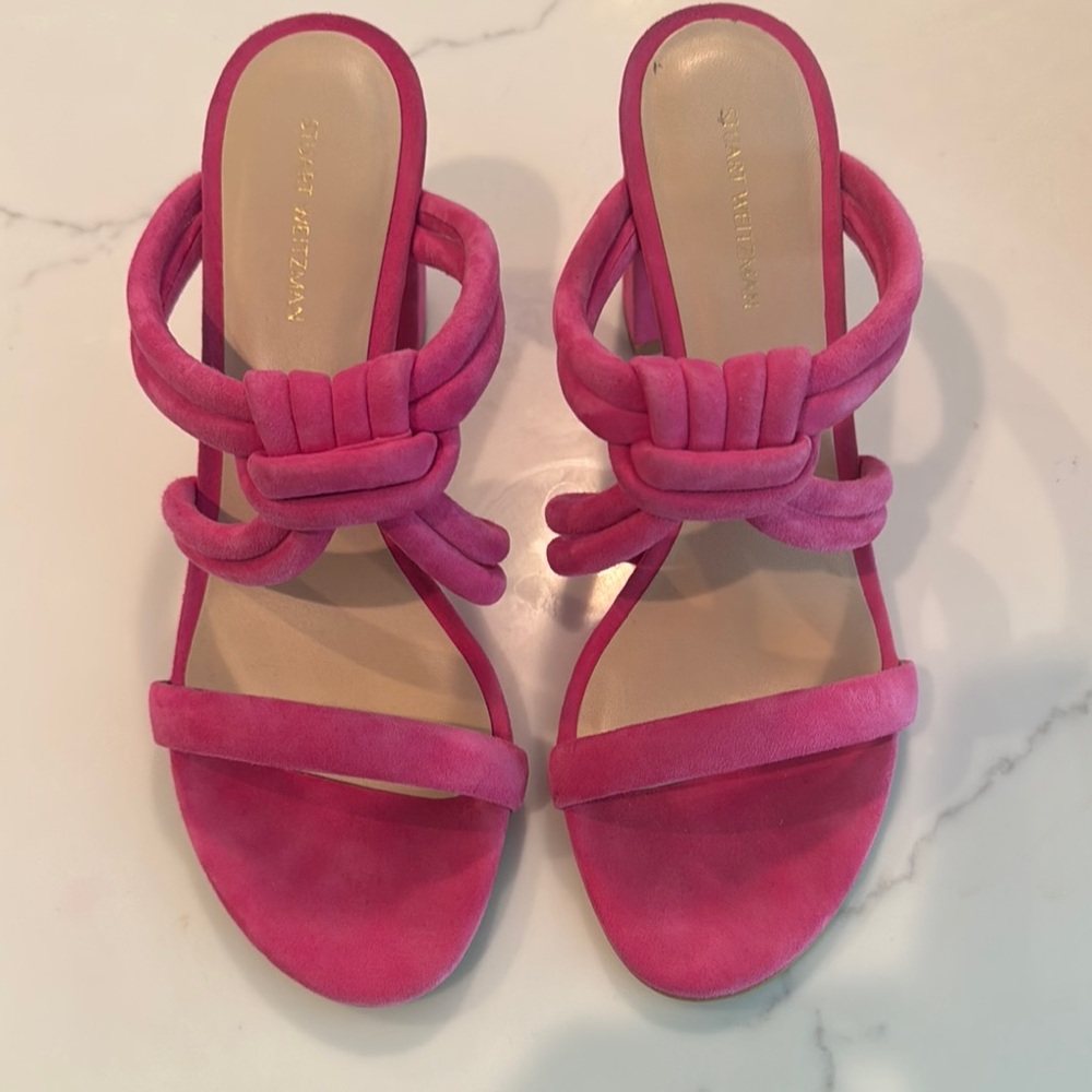 Stuart Weitzman Pink Suede Women's Shoes, size 8